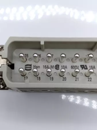  Harting HAN 16A-M Terminal Male Connector 