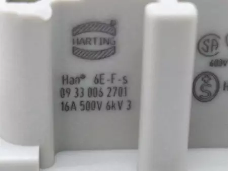  Harting HAN 6E-F-S Terminal Connector Block 