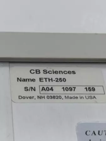 CB Sciences ETH-250 Bridge/Bio Amplifier, No Power Cord 