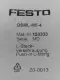 NEW Festo QSML-M5-4 Push-In L-Fitting Connector Lot of 6