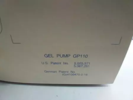 Savant GP110-120 Gel Pump W/Canister TESTED 