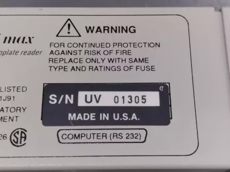 Molecular Devices UV 01305 UV MAX Microplate Reader 