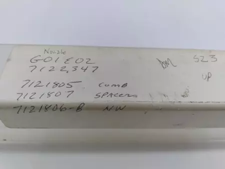 Nordson 7122347 Hot Melt Coating Nozzle  G01E02 