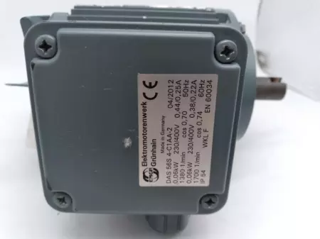  ELEKTROMOTORENWERK GRUNHAIN DAS 56S 4-C1AA-2 MOTOR TESTED 