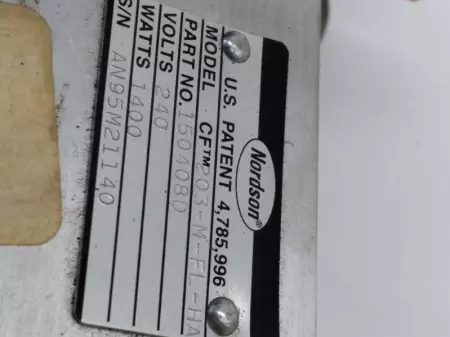 Nordson 150408D Hot Melt Glue Applicator Head, 240V 1400W 