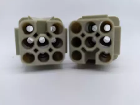 NEW Harting HAN 8UF Rectangular Socket Insert Lot of 2