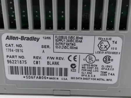 ALLEN BRADLEY 1794-OB16 SER. A FLEX I/O 