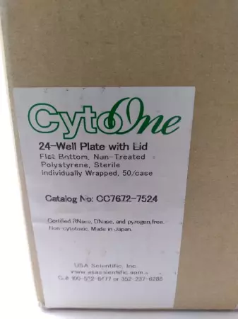 NEW Cyto One CC7672-7524 24-Well Plate w/Lid Lot of 42