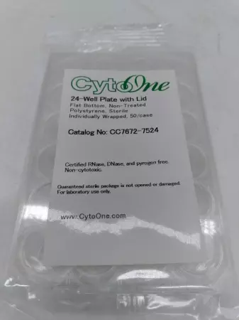 NEW Cyto One CC7672-7524 24-Well Plate w/Lid Lot of 42