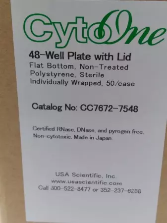 NEW Cyto One CC7672-7548 48-Well Plate w/Lid Lot of 50