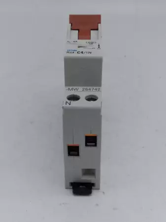  Eaton PLG4-C4/1N Single Pole Circuit Breaker 