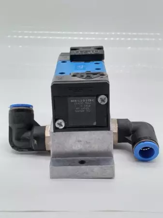  Festo MFH-5/2-D-1-FR-C Solenoid Valve w/Sub-Base VDMA24345-A-1 TESTED 