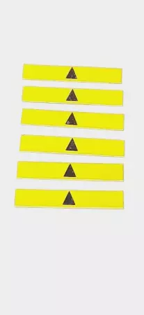 Fanuc A370- 3031- 0004 Adhesive Yellow Caution/Arrow Labels Lot of 6