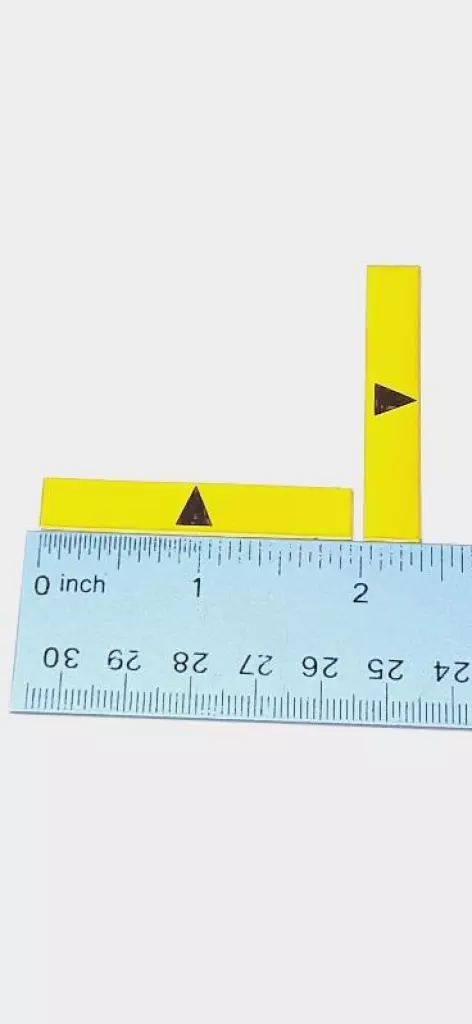 Fanuc A370- 3031- 0004 Adhesive Yellow Caution/Arrow Labels Lot of 6