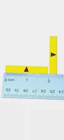 Fanuc A370- 3031- 0004 Adhesive Yellow Caution/Arrow Labels Lot of 6