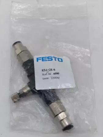 Festo KS2-CK-4 Regulator Valve w/Quick Coupling Fittings 