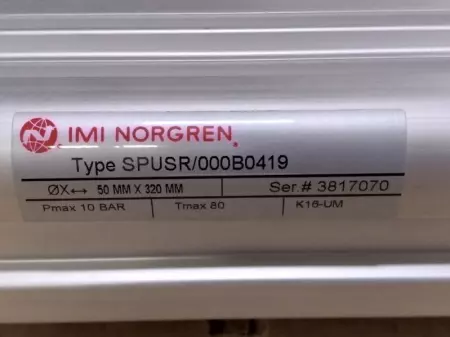 IMI Norgren QA/8050/59 Pneumatic Cylinder Assembly, 50mm Bore 320mm Stroke 