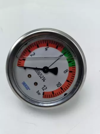 Wika 30065214 Pressure Gauge 0-12 Bar, Oil Filled 