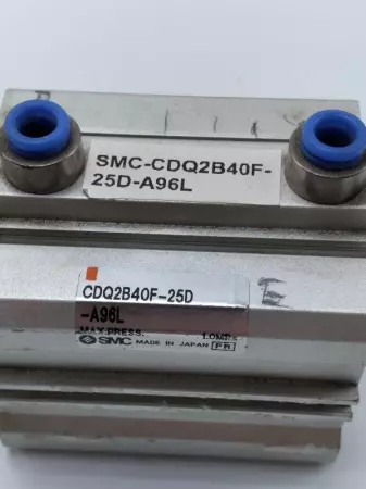  SMC CDQ2B40F-25D-A96L Compact Pneumatic Cylinder w/ Fitting 