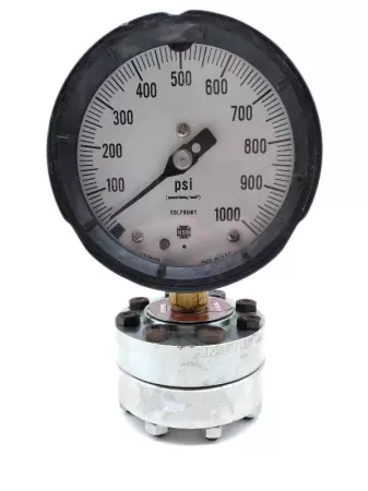 AMETEK 150015 1980 SOLFRUNT 4.5 IN PRESSURE GAUGE 0-1000PSI 