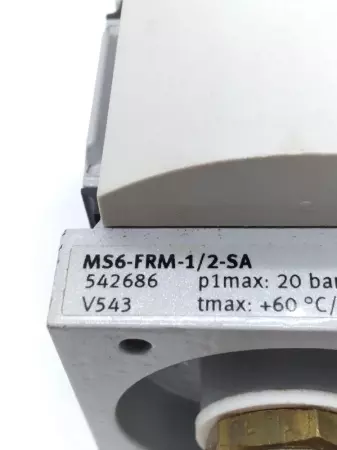  FESTO MS6-FRM-1/2-SA BRANCHING MODULE 20BAR/290PSI EXCELLENT 