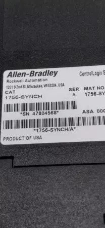 Allen-Bradley 1756-SYNCH Communication Module FW2.20 Broken Connector No Cover 