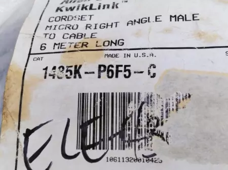 NEW ALLEN BRADLEY 1485K-P6F5-C/1485K-P3F5-N5 PLC Cordset 3 METER L. 