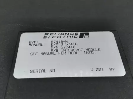  Reliance Electric 57C418-H Interface Module 