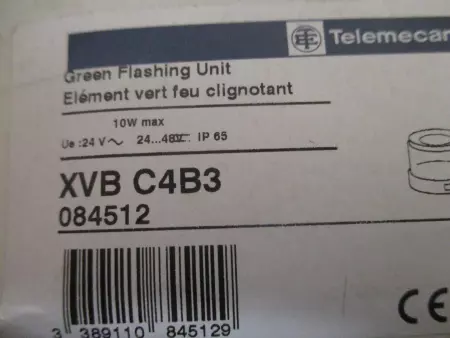 TELEMECANIQUE XVB-C4B3 Green Flashing Light Unit 