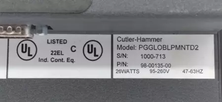 Cutler-Hammer 98-00135-00 Operator Interface Touchscreen Panel 