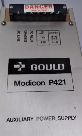  Gould MAP421 Modicon P421 Auxiliary Power Supply 