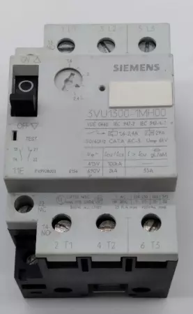  Siemens 3VU1300-1MH00 Motor Starter/Protector 3-Pole, 1.6-2.4Amp Range 