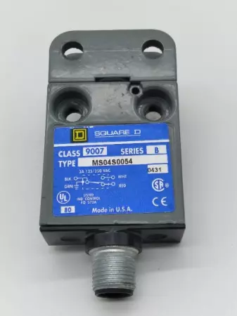  SQUARE D MS04S0054, SERIES B LIMIT SWITCH TESTED/EXCELLENT 