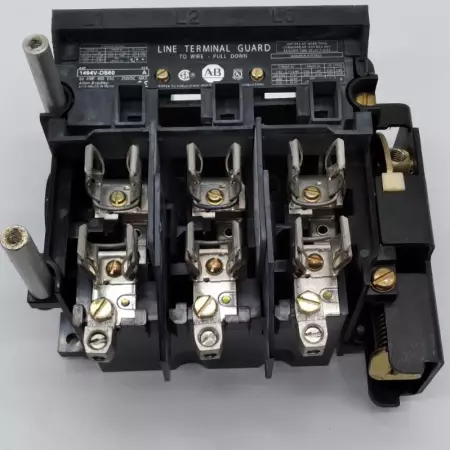  ALLEN BRADLEY 1494V-DS60 & 1494V-FS60 DISCONNECT SWITCH W/ TRAILER FUSE BLO