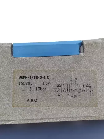  Festo MFH-5/3E-D-1-C Solenoid Valve TESTED 