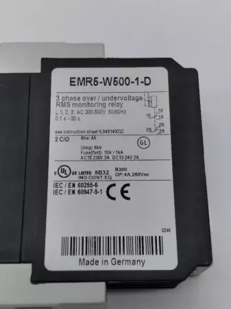 Eaton EMR5-W500-1-D Monitoring Relay TESTED 