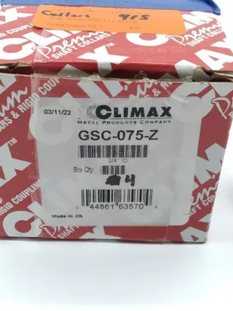 Climax GSC-075-Z Steel Collar 3/4