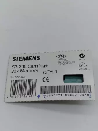 NEW Siemens S7-200 Memory Cartridge 32K for CPU 22X 