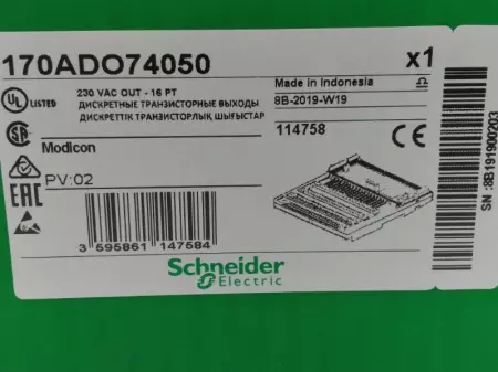 Schneider Electric 170ADO74050 Modicon PLC Output Module 16-Outputs 