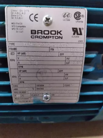 Brook Crompton WP-DA132STX-D AC Motor 7.5HP Frame 132S 