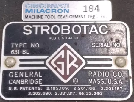 Strobotac 631-BL General Radio Co.  Corded Stroboscope 