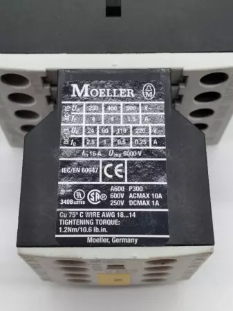  Moeller DIL A-40 CONTACTOR RELAY W/DIL A-XHIO4 TESTED 