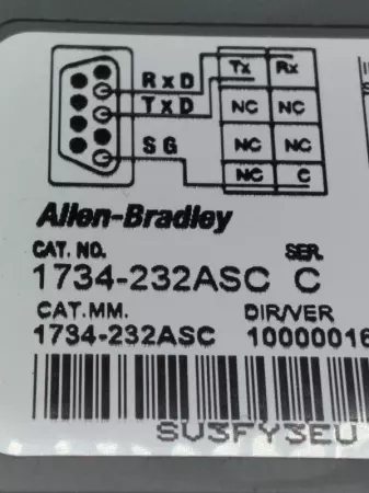 Allen-Bradley 1734-232ASC SER. C Serial Interface Module 