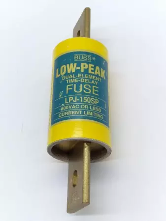 Bussmann LPJ-150SP Low-Peak Time Delay Fuse 600VAC 300VDC 150Amp Class J 