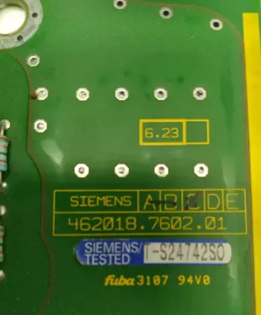 Siemens 462018.7602.01 Circuit Board T-S24742S0 