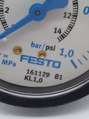  Festo 161129 Pressure Gauge 0-1 Bar 