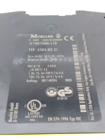   ESR4-NZ-21 Safety Relay 24VAC/DC TWO HAND 