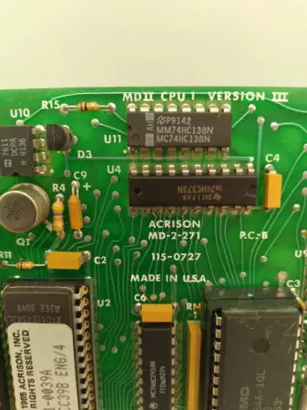 Acrison MD-2-271 CPU Control Circuit Board 