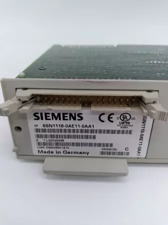 Siemens 6SN1118-0AE11-0AA1 Simodrive 611 Control Unit 