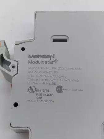  Ferraz Shawmut USBCC1I Fuse Holder 600V 30Amp Class CC Fuses 